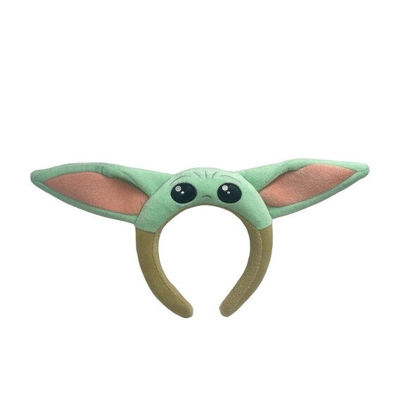 Disney Parks Star Wars “The Child” Baby Yoda Grogu Ear Headband RARE - Picture 1 of 16